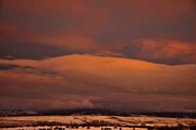 Sunset Wind-Shaped Clouds. Photo by Dave Bell.