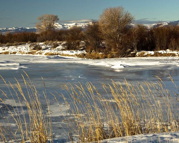 Frozen Green River. Photo by Dave Bell.