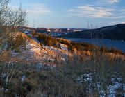 Last Light Overlooking Half Moon Lake. Photo by Dave Bell.