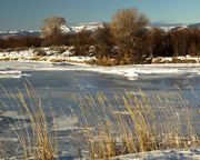 Frozen Green River. Photo by Dave Bell.