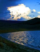 Light Reflection In Soda Lake. Photo by Dave Bell.