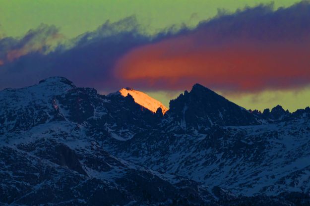 Gannett Peak Morning Light. Photo by Dave Bell.