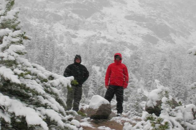 Snow!  Photo by Josh Weiler. Photo by Dave Bell.