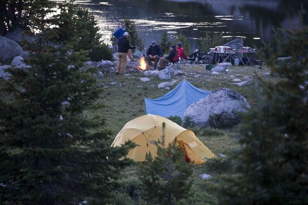 Campfire--Nightly Laughs. Photo by Dave Bell.