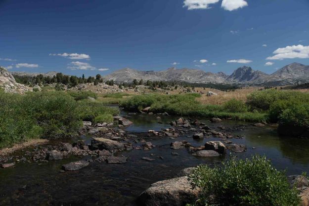 Crossing S. Fork Boulder Creek. Photo by Dave Bell.