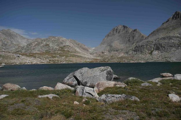 Bewmark Lake and S. Cleft Peak. Photo by Dave Bell.