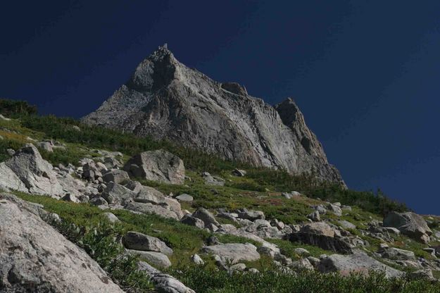 Nylon Peak AKA Mt. St. Michel. Photo by Dave Bell.