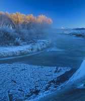 First Light On The East Fork. Photo by Dave Bell.