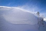 Sunshine And Wind Blown Snow. Photo by Dave Bell.