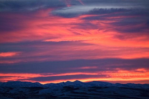Wyoming Peak Sunset. Photo by Dave Bell.