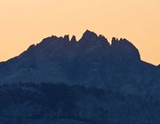 Mt. Bonneville Sunrise Outline. Photo by Dave Bell.