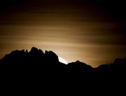 Just A Sliver Over Mt. Bonneville. Photo by Dave Bell.