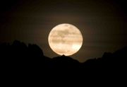 Full Moon Over Mt. Bonneville. Photo by Dave Bell.
