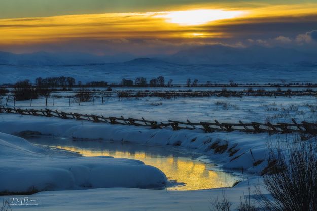 Forty Rod Creek At Minus 10f. Photo by Dave Bell.