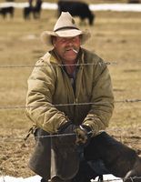 Lawrence Dawcett--Wyoming Cowboy. Photo by Dave Bell.