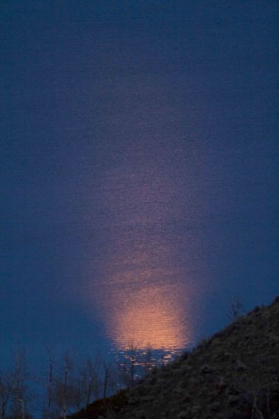 Half Moon Lake Moon Light. Photo by Dave Bell.