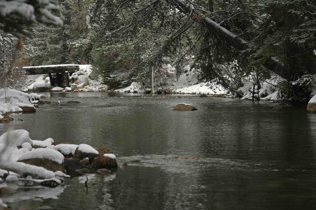 New Fork River Above Bridge. Photo by Dave Bell.