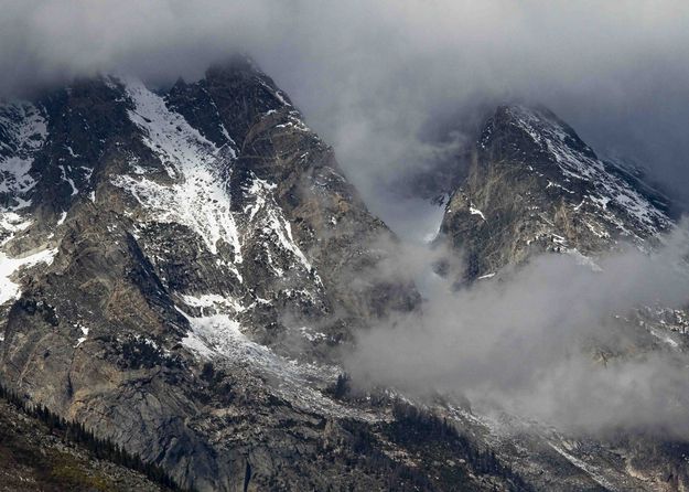 Foggy Mt. Moran. Photo by Dave Bell.