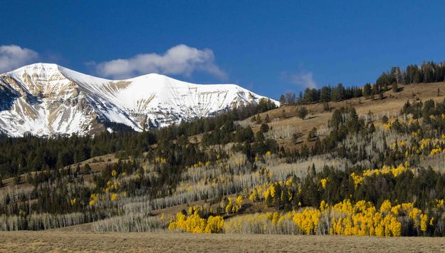 Some Lingering Color And Triple Peak. Photo by Dave Bell.