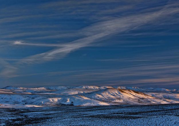 Nicely Lit Buttes. Photo by Dave Bell.