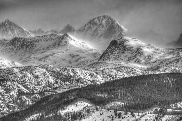 High Peaks (B&W). Photo by Dave Bell.