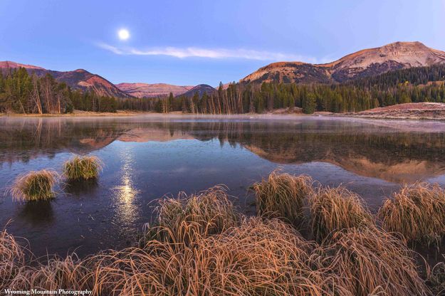 Setting Moon Over Soda Lake. Photo by Dave Bell.