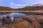 Setting Moon Over Soda Lake. Photo by Dave Bell.