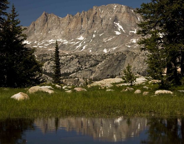 Fremont Peak Reflecting Pond. Photo by Dave Bell.