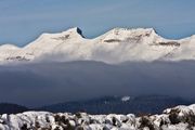 Sawtooth And Fog Layer. Photo by Dave Bell.