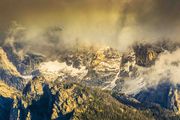 Misty Teton Crags. Photo by Dave Bell.