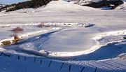 A Mostly Frozen Meander. Photo by Dave Bell.