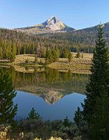 Lander Peak Reflection. Photo by Dave Bell.