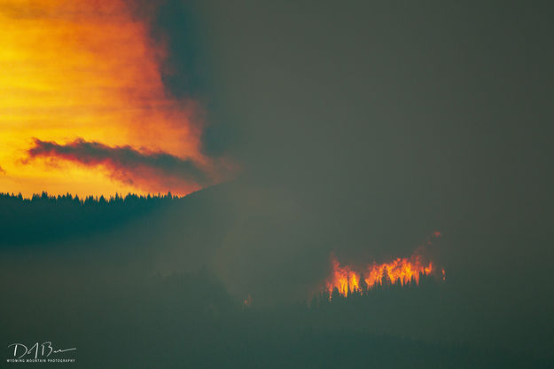 Fiery Sunset From JBE-Sept 27. Photo by Dave Bell.