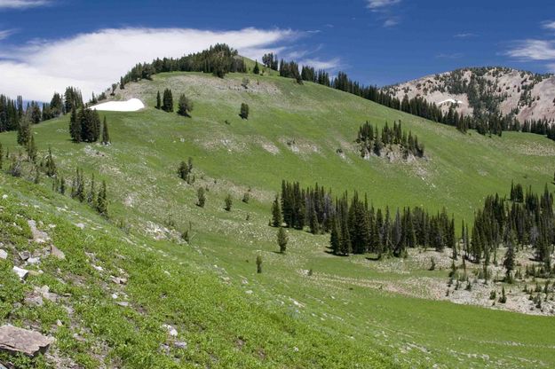 Green Cirque At McDougall Pass. Photo by Dave Bell.