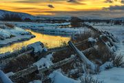 Sunset Gold At Forty Rod. Photo by Dave Bell.