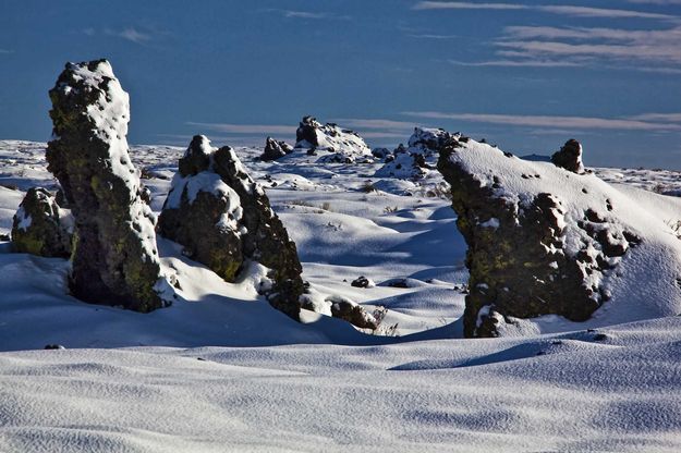 Snowy Lava Flow At Craters Of The Moon. Photo by Dave Bell.