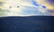 Para Skiing High On A Ridgeline At Craters. Photo by Dave Bell.