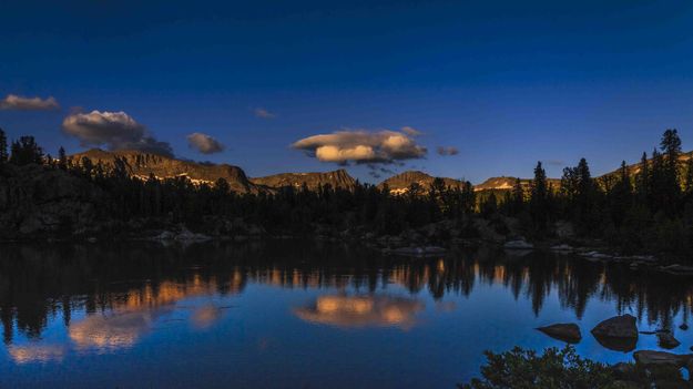 Last Light On The Peaks. Photo by Dave Bell.