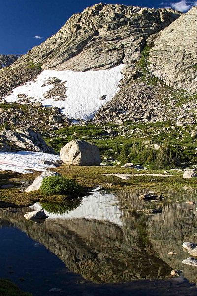 Tarn Reflection. Photo by Dave Bell.