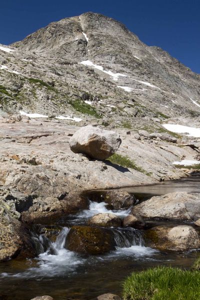 Sky Pilot Peak Above Elbow Creek. Photo by Dave Bell.