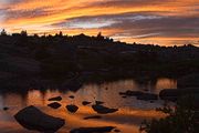 Well Lit Tarn. Photo by Dave Bell.