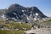 Elbow Peak and Elbow Lake. Photo by Dave Bell.