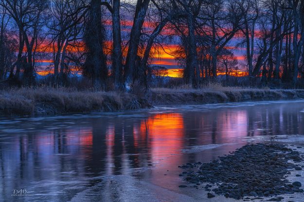 Spectacular Sunrise Over The Green River. Photo by Dave Bell.