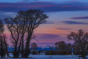 Cold Morning Light On Triple Peak. Photo by Dave Bell.