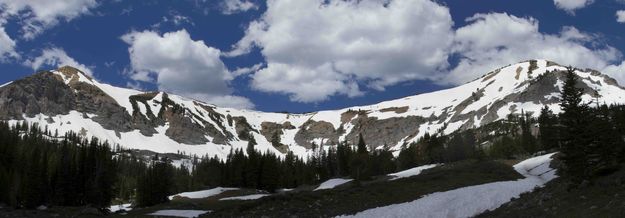 McDougall North and Middle Summits Pano. Photo by Dave Bell.