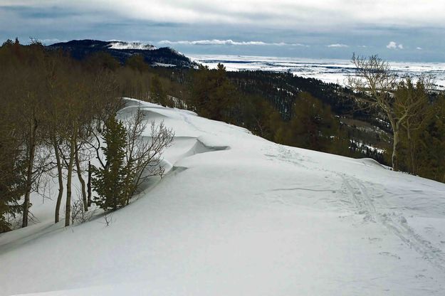 Skiing The Drifts. Photo by Dave Bell.