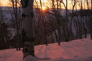 Pink Snow and Sunset. Photo by Dave Bell.