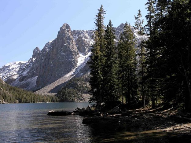 Slide Lake And Lost Eagle Peak. Photo by Dave Bell.