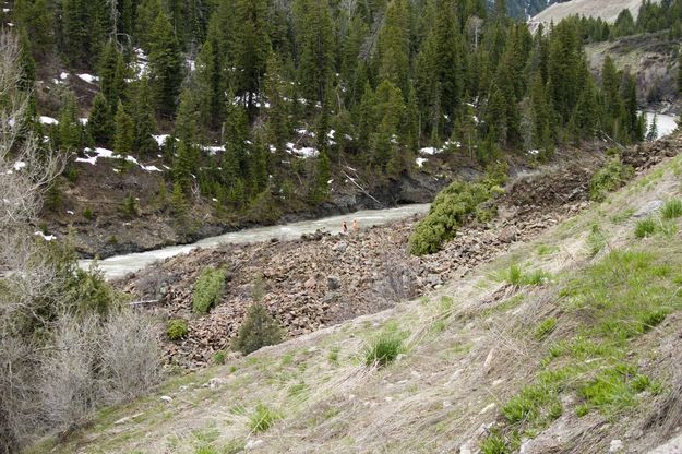 Geologists Near The River. Photo by Dave Bell.