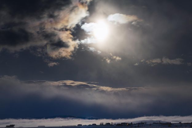 Dramatic Moonset. Photo by Dave Bell.